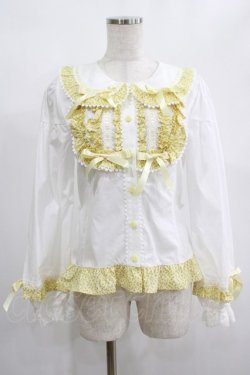 画像1: BABY,THE STARS SHINE BRIGHT / Mignonette Fleurie ブラウス Free オフ白/イエロー H-25-02-06-051-BA-BL-NS-ZH