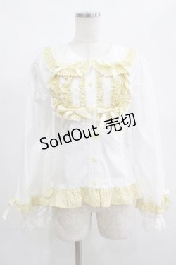 画像1: BABY,THE STARS SHINE BRIGHT / Mignonette Fleurie ブラウス Free オフ白/イエロー H-25-02-06-051-BA-BL-NS-ZH