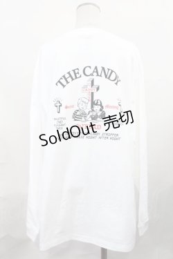 画像2: Candy Stripper / THE CANDY L/S TEE  ホワイト H-25-02-06-1006-PU-TO-KB-ZH