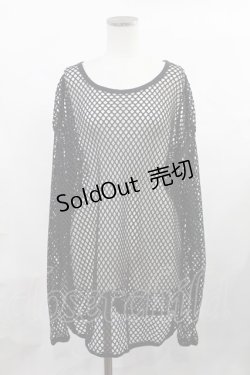 画像1: RNA / BIGメッシュロンT  黒 H-25-02-06-1004-PU-TO-KB-ZT231