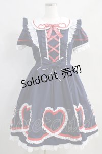 Angelic Pretty / ハートフルワンピース Free ネイビー H-25-02-06-008-AP-OP-NS-ZH