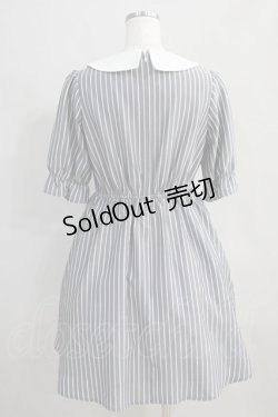 画像3: Ank Rouge / ナポレオンストライプワンピース M グレー H-25-02-06-001-CA-OP-NS-ZH