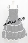 metamorphose / 【プラスサイズ】シャーリングティアードジャンパースカート プラスサイズ ブラック H-25-02-06-013-ME-OP-NS-ZH