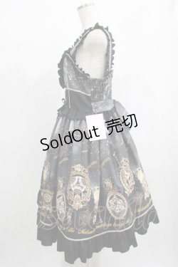 画像2: metamorphose / 【プラスサイズ】Clock Forest Night フリルジャンパースカート プラスサイズ グレイッシュナイト(Grayish Night) H-25-02-06-014-ME-OP-NS-ZH