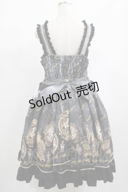 画像3: metamorphose / 【プラスサイズ】Clock Forest Night フリルジャンパースカート プラスサイズ グレイッシュナイト(Grayish Night) H-25-02-06-014-ME-OP-NS-ZH