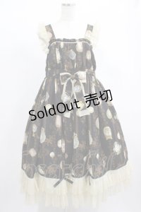 metamorphose / 【プラスサイズ】Vintage cameo ハイウエストジャンパースカート プラスサイズ ランプブラック H-25-02-06-018-ME-OP-NS-ZH