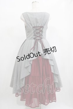 画像3: Victorian maiden / ユニヴェルセルラッフルジャンパースカート Free 千鳥×ボルドー H-25-02-06-022-CL-OP-NS-ZH