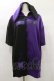 画像1: NieR Clothing / うさ耳付きTWO-TONE SHORT SLEEVE OUTER  黒×紫 H-25-02-08-040-PU-TO-KB-ZH (1)