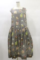 Jane Marple / Patisserie francaiseタブリエドレス  グレー H-25-02-08-050-JM-OP-KB-ZH