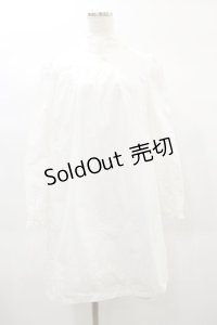 MILK / タブリエワンピース  ホワイト H-25-02-08-059-ML-OP-KB-ZH