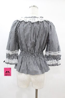 画像2: Angelic Pretty / Resortブラウス（ギンガム） free ブラック H-25-02-08-1049-AP-BL-NS-ZH