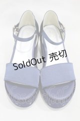 axes femme POETIQUE / 星座刺繍サンダル L ネイビー H-25-02-08-1007-AX-SH-NS-ZH