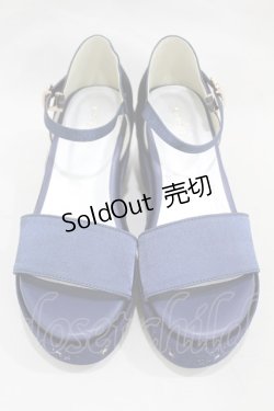 画像1: axes femme POETIQUE / 星座刺繍サンダル L ネイビー H-25-02-08-1007-AX-SH-NS-ZH