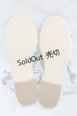 画像3: axes femme / プリーツチュールサンダル L グレー H-25-02-08-1001-AX-SH-NS-ZH