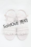 axes femme / プリーツチュールサンダル L ピンク H-25-02-08-1002-AX-SH-NS-ZH
