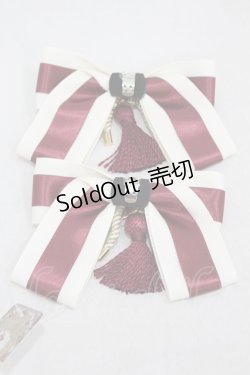 画像2: Amavel / 大正浪漫の夢紀行 和風靴リボンクリップ  アイボリー H-25-02-08-1022-CA-ZA-NS-ZH