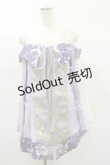 Qutie Frash / オフショルカーデ  パープル H-25-02-08-031-QU-TO-KB-ZH