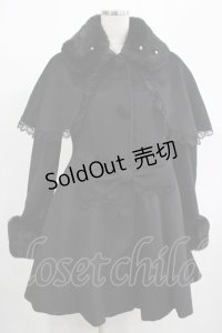 Jamie エーエヌケー / おリボンケープドーリーコート M ブラック H-25-02-09-028-LO-CO-NS-ZT-C064