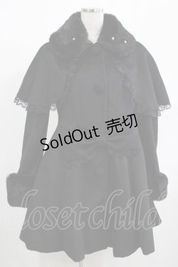 画像1: Jamie エーエヌケー / おリボンケープドーリーコート M ブラック H-25-02-09-028-LO-CO-NS-ZT-C064