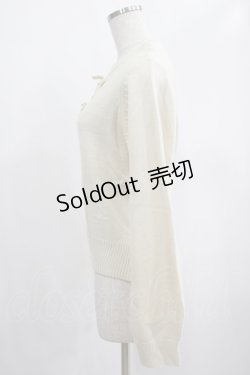 画像2: Fi.n.t / ダブルリボンニット Free アイボリー H-25-02-09-034-CA-TO-NS-ZH