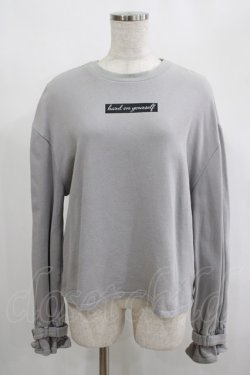 画像1: EATME / ベルトスリーブロゴTOP Free グレー H-25-02-09-044-LO-TO-NS-ZH