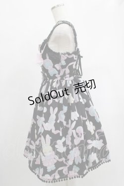画像2: Angelic Pretty / Moco moco Bunnysジャンパースカート Free ブラック H-25-02-09-004-AP-OP-NS-ZH