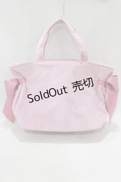 画像2: Maison de FLEUR / ベロアサイドリボントートバッグ  ピンク H-25-02-09-049-LO-BG-NS-ZH