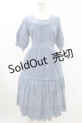 axes femme POETIQUE / コットンドーリーワンピース M ブルー H-25-02-09-1027-AX-OP-NS-ZH