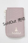 m petit by misako / NINA'Sコラボ フラグメントケース  ボルドー H-25-02-09-062-LO-ZA-NS-ZH