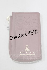 m petit by misako / NINA'Sコラボ フラグメントケース  ボルドー H-25-02-09-062-LO-ZA-NS-ZH