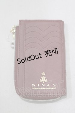 画像1: m petit by misako / NINA'Sコラボ フラグメントケース  ボルドー H-25-02-09-062-LO-ZA-NS-ZH