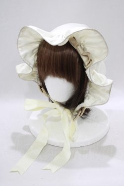 画像1: ALICE and the PIRATES / Chris the milky starry babyボンネット  生成り H-25-02-09-064-PA-AC-NS-ZH