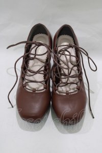 mon lily / レースアップシューズ L ブラウン H-25-02-09-077-LO-SH-NS-ZH