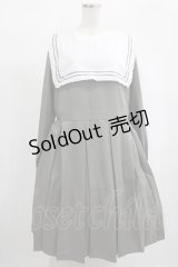 FLC / 皆方由衣さんコラボ/セーラーカラーワンピース 3L グリーン H-25-02-09-012-LO-OP-NS-ZH