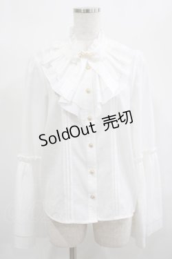 画像1: Amavel / アンティークバックルフレアスリーブブラウス Free オフ H-25-02-10-040-CA-BL-NS-ZH