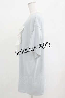 画像2: Lovely Tency / 眞白ありすコラボ TTリボンTシャツワンピース M サックス H-25-02-10-043-GO-OP-NS-ZH