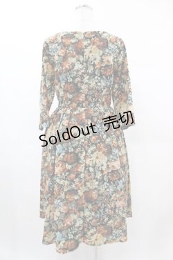 画像2: an another angelus / 絵画タッチ花柄ワンピース Free BLACK H-25-02-10-1020-CA-OP-NS-ZH