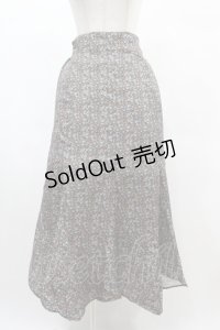 axes femme / 小花柄マーメイドスカート M ブラック H-25-02-10-1026-AX-SK-NS-ZH