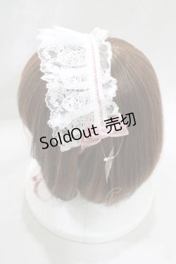 画像2: Amavel / Secret Rose Gardenヘッドドレス  オフ/ピンク H-25-02-10-074-CA-AC-NS-ZH