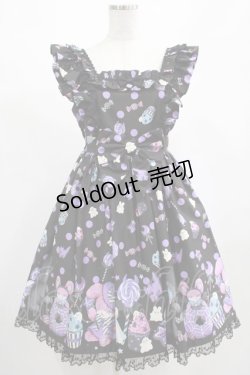画像1: Angelic Pretty / Happy Treat Partyジャンパースカート Free ブラック H-25-02-10-002-AP-OP-NS-ZH