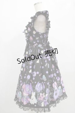 画像2: Angelic Pretty / Happy Treat Partyジャンパースカート Free ブラック H-25-02-10-002-AP-OP-NS-ZH