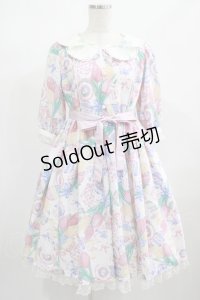 Angelic Pretty / Flower Egg Gardenワンピース Free 白 H-25-02-11-004-AP-OP-NS-ZH