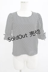evelyn / ドットプルオーバーブラウス Free ブラック H-25-02-11-046-LO-BL-NS-ZH