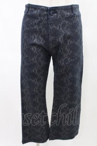 PEACE NOW / パイソン風パンツ  ネイビー H-25-02-11-1011-PU-PA-KB-ZH