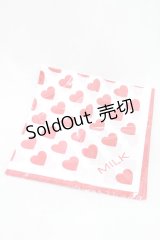 MILK / ハートスカーフ  レッドハート H-25-02-11-1030-ML-ZA-KB-ZH