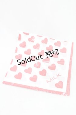 画像1: MILK / ハートスカーフ  レッドハート H-25-02-11-1030-ML-ZA-KB-ZH