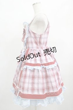 画像2: BABY,THE STARS SHINE BRIGHT / Sweet Wingタータンチェックジャンパースカート Free ピンク H-25-02-11-006-BA-OP-NS-ZH