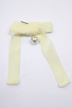 画像1: Angelic Pretty / ロゴパール乙女リボンクリップ  アイボリー H-25-02-11-073-AP-AC-NS-ZH
