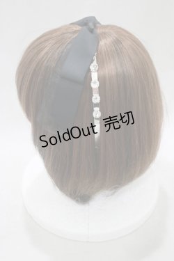画像2: mille fille closet by LODISPOTTO / Sweet jewel Ribbonカチューシャ  ブラック H-25-02-11-074-LO-AC-NS-ZH
