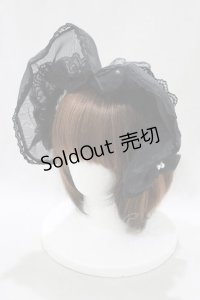 Angelic Pretty / ブリム付カチューシャ  ブラック H-25-02-11-075-AP-AC-NS-ZH